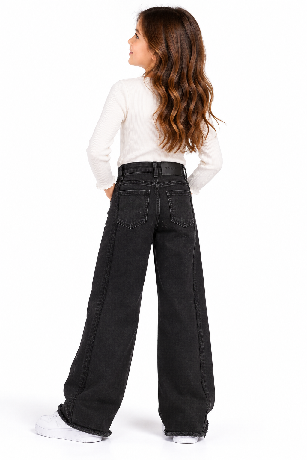 Jeans Bambina Gaëlle Paris – Nero Wide Leg