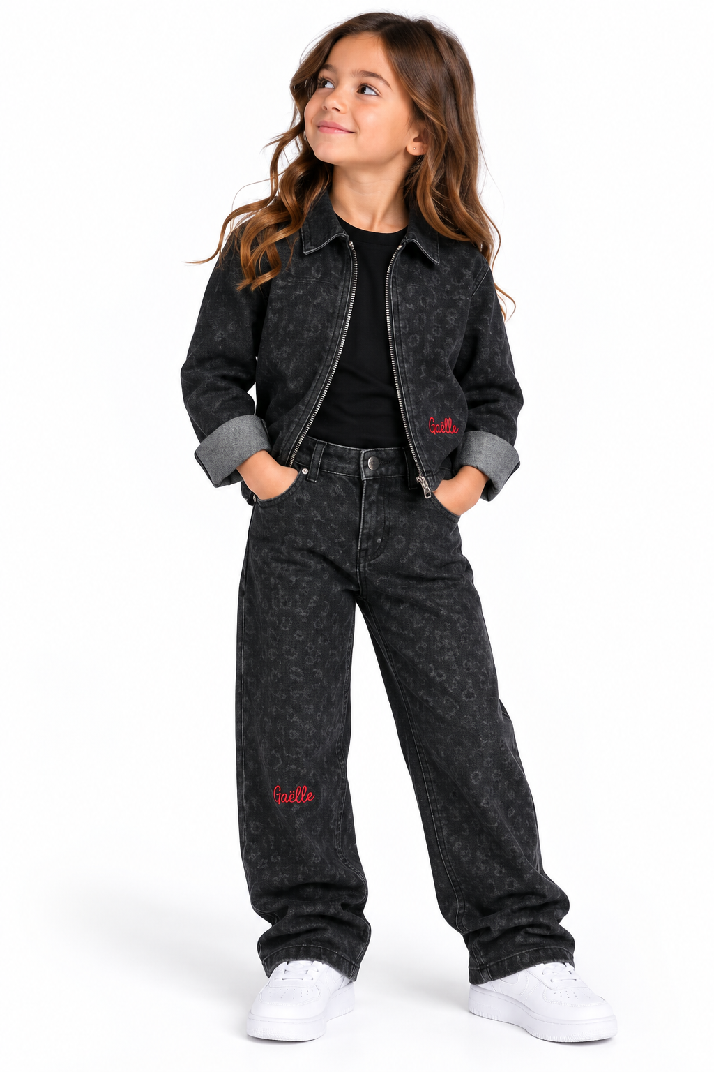 Giacca Bambina Gaëlle Paris – Nero Denim