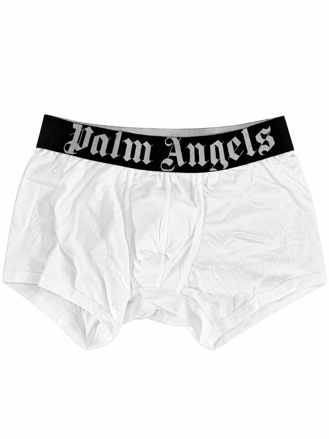 Boxer uomo Palm Angels bi-pack bianchi con elastico nero