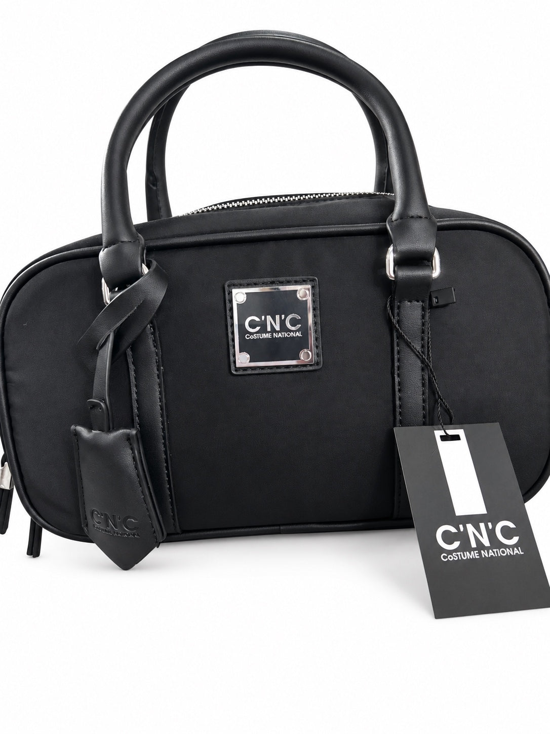 Borsa C.N.C nera a mano con tracolla inclusa
