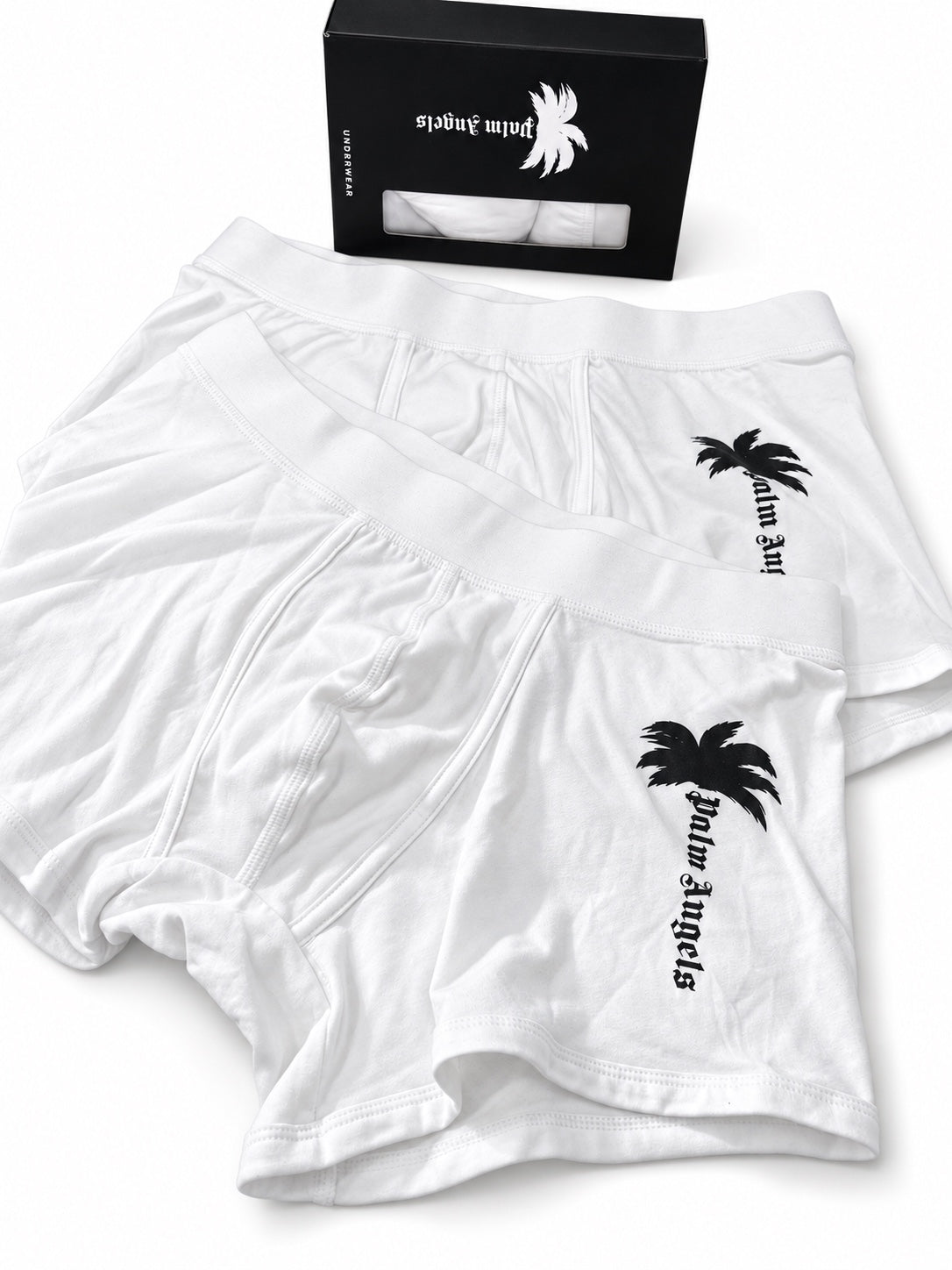 Boxer uomo Palm Angels bianchi con stampa palma