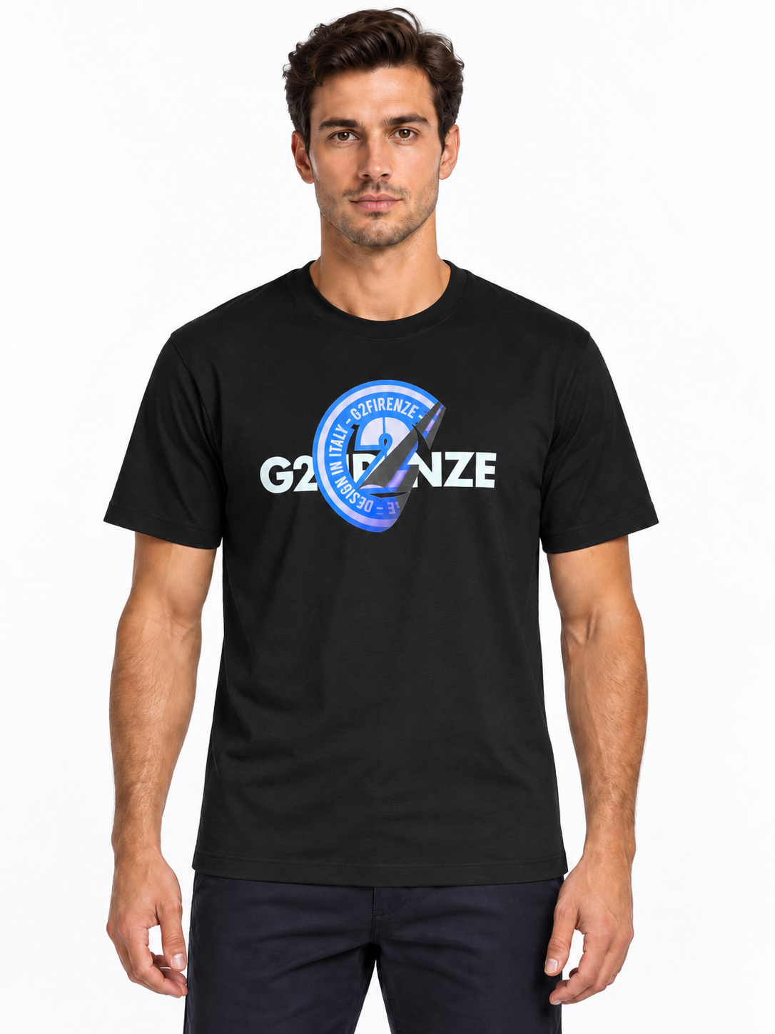 G2 Firenze nera stampa blu sul modello