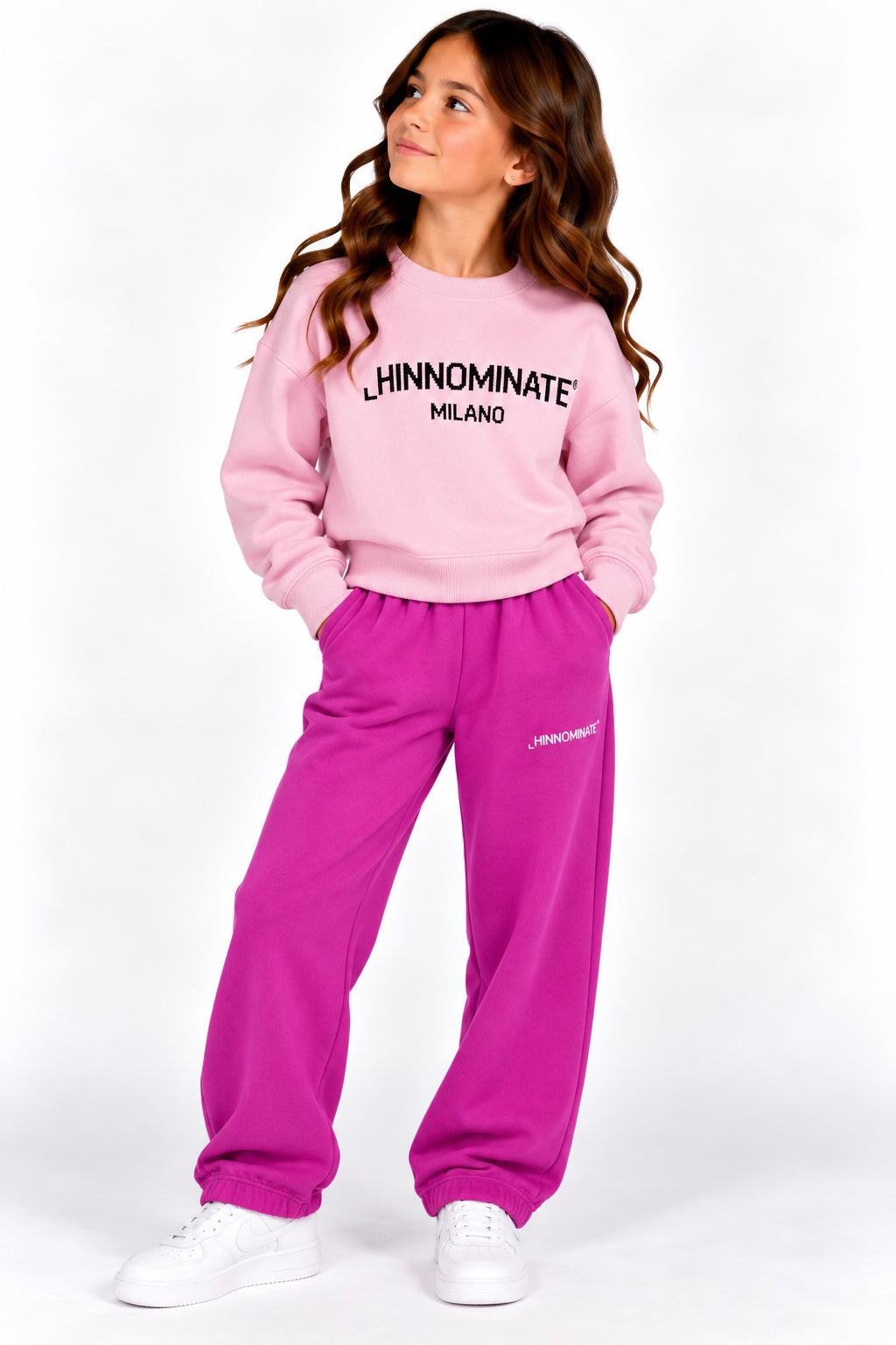 Pantalone tuta bambina Hinnominate fucsia