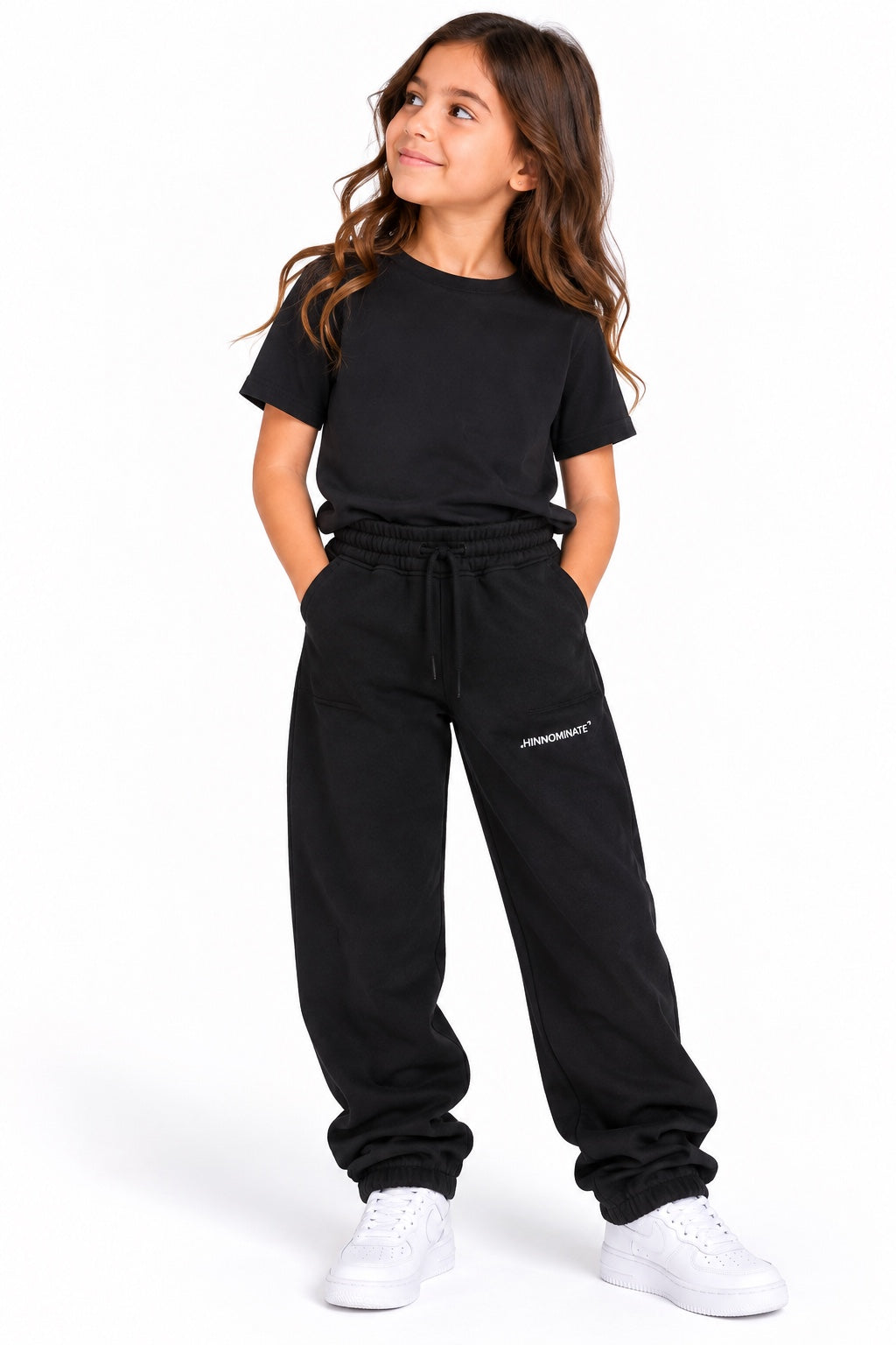 Pantalone tuta bambina Hinnominate nero