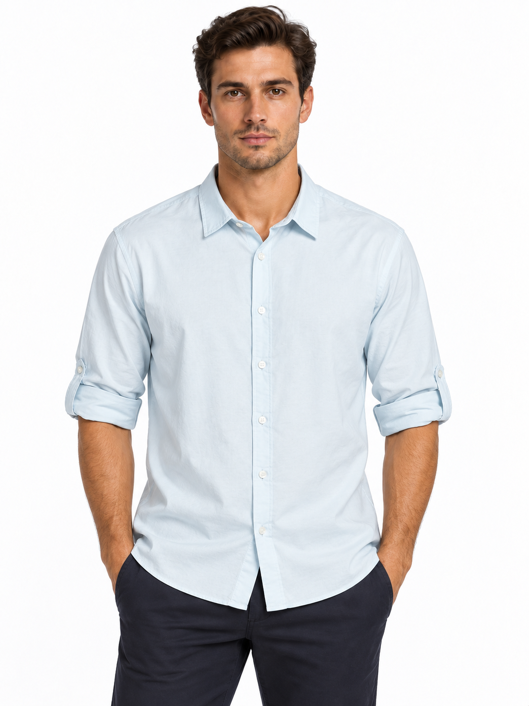 Camicia uomo Re Camicia celeste chiaro