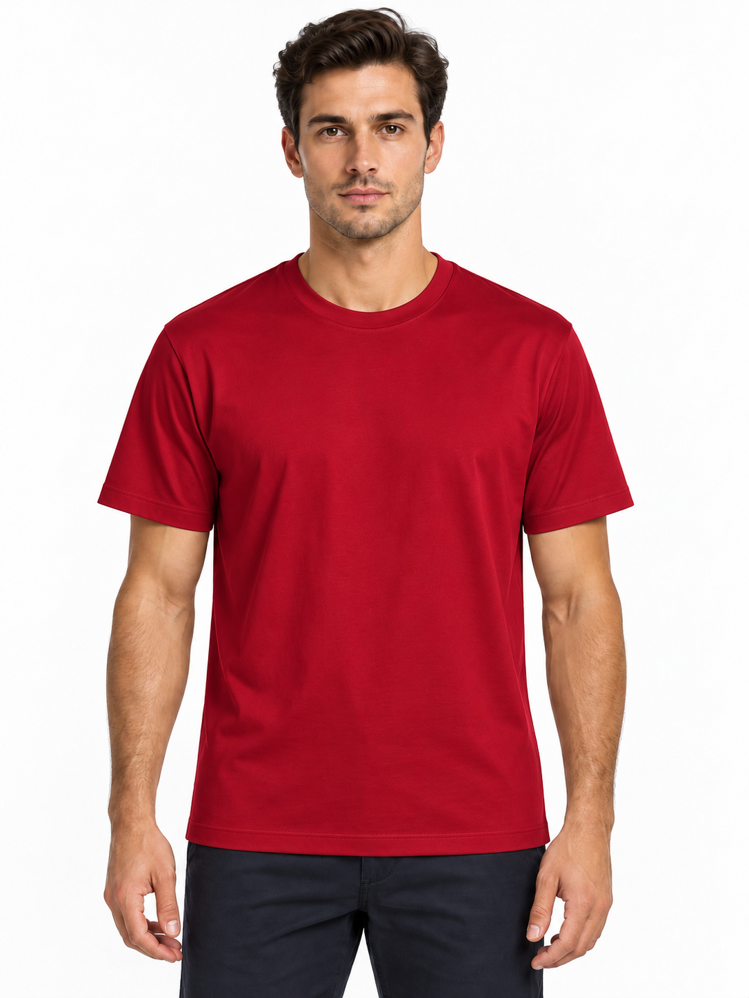 T-shirt uomo VTL filo di Scozia — rosso